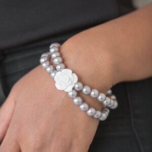 Paparazzi Jewelry Accessories - Posh and Posy - Silver Bracelet - Vintage